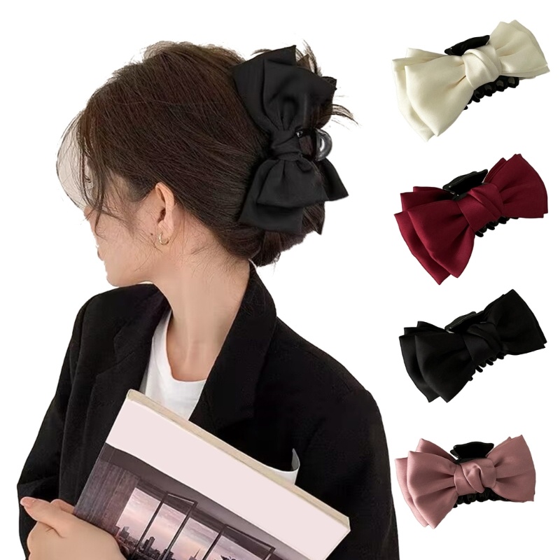 Kẹp Tóc Nơ Lớn Xinh Xắn Hợp Thời Trang