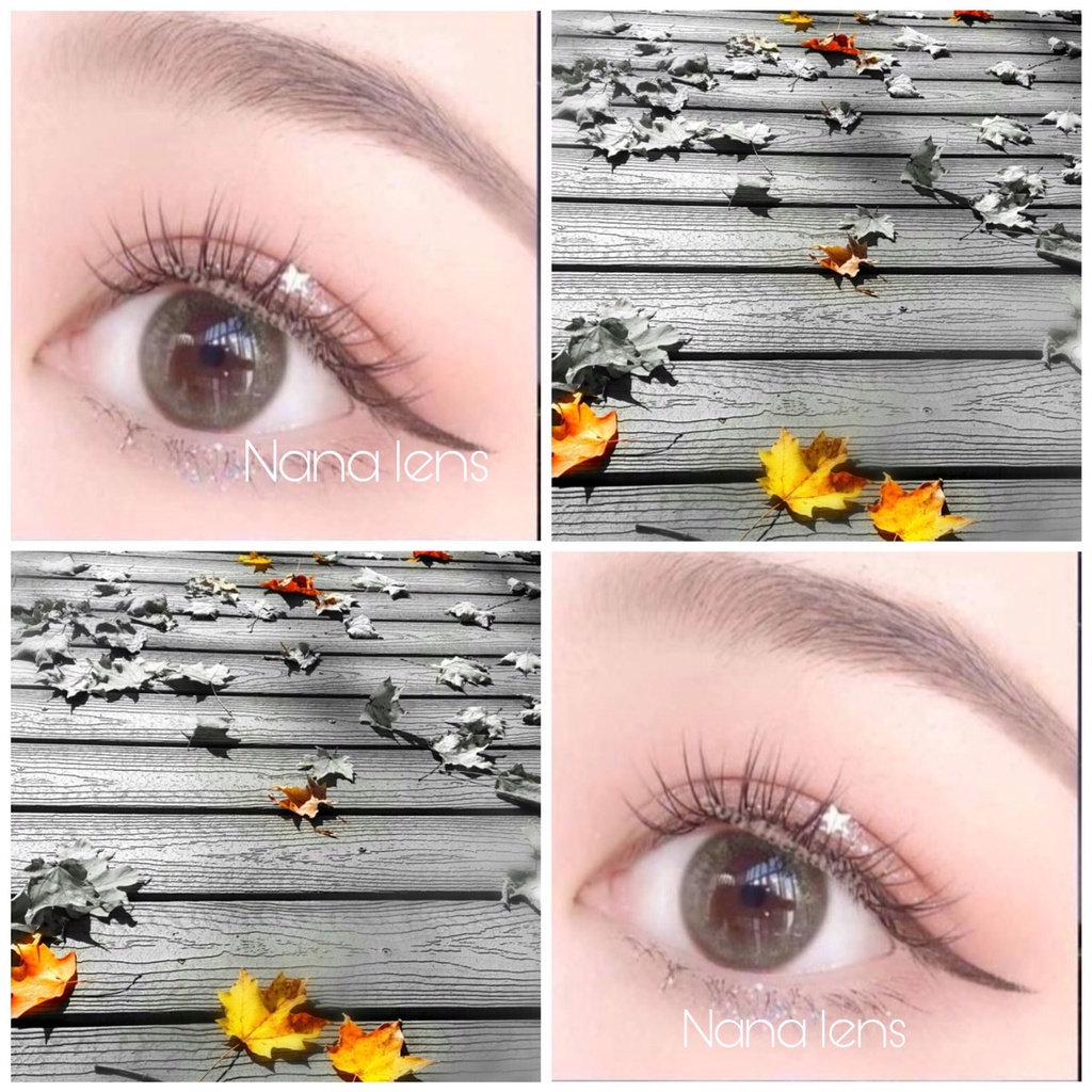 Lens xám tone trầm tự nhiên giãn ít dòng lens dùng 12 tháng (tặng kèm khay đơn)