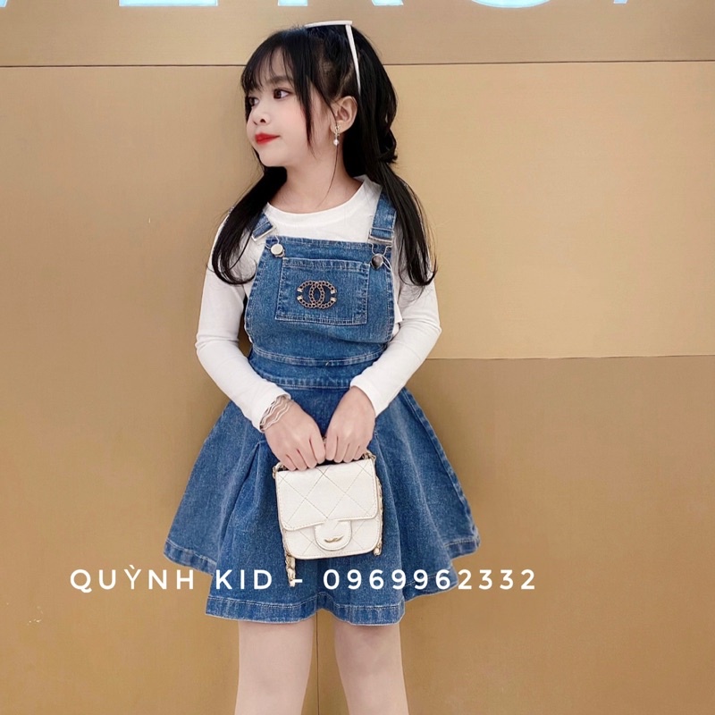 Sét Yếm Jean Bé Gái 15-41kg