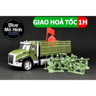 Xe mô hình quân đội đầu xe bằng kim loại