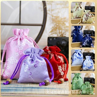 Túi vải thêu Túi trang sức Gói miệng Túi rỗng 10 * 14CM cho kẹo/đồ trang sức/quà tặng