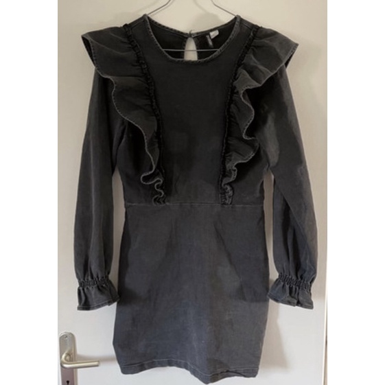 Váy Bò Ngắn Ôm Body Tay Bèo H&M