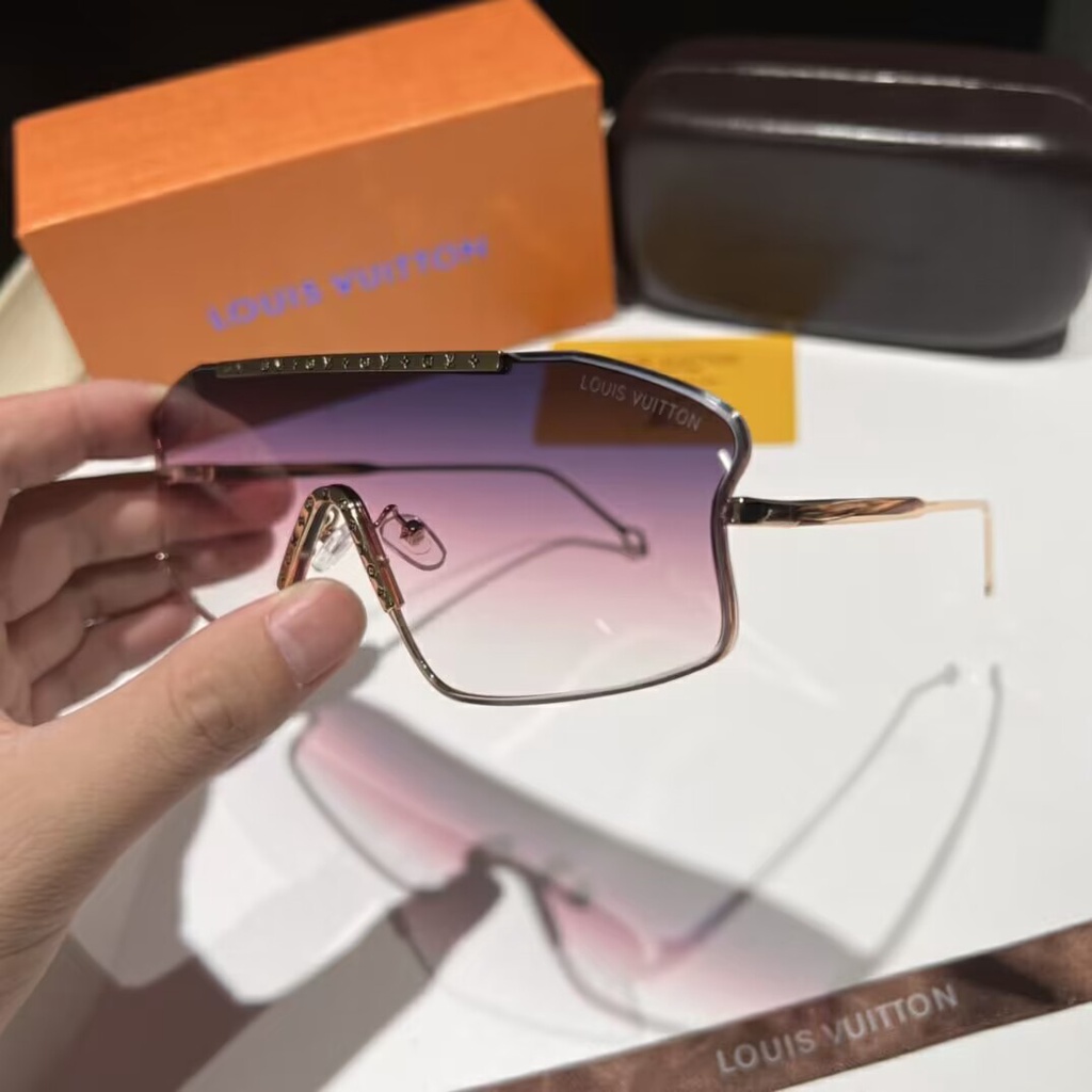 Kính Mát LV Gọng Kim Loại Phong Cách Vintage Sang Trọng Cho Nam Và Nữ