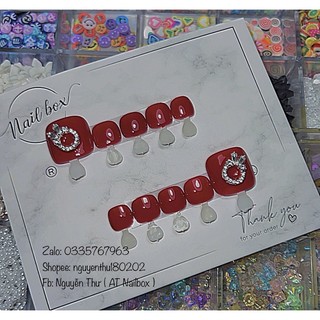 Nailbox thiết kế - Nailbox chân đỏ siêu sang chảnh
