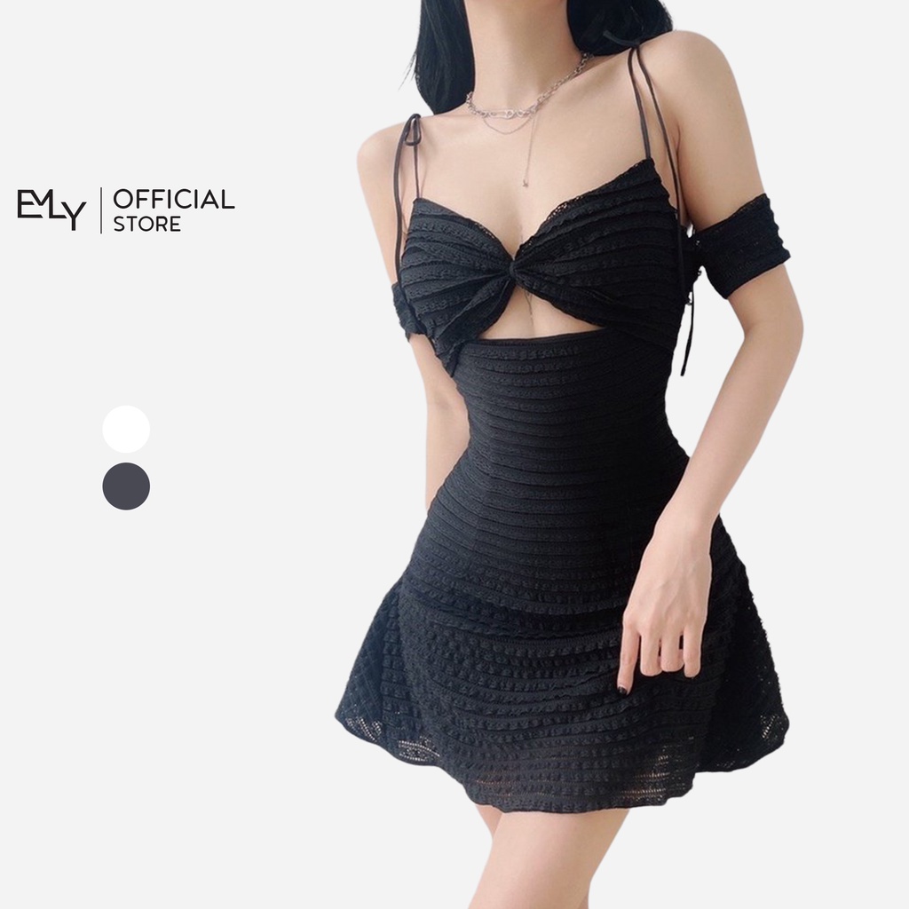 Đầm hai dây mini dáng xòe chữ A Emilyshop