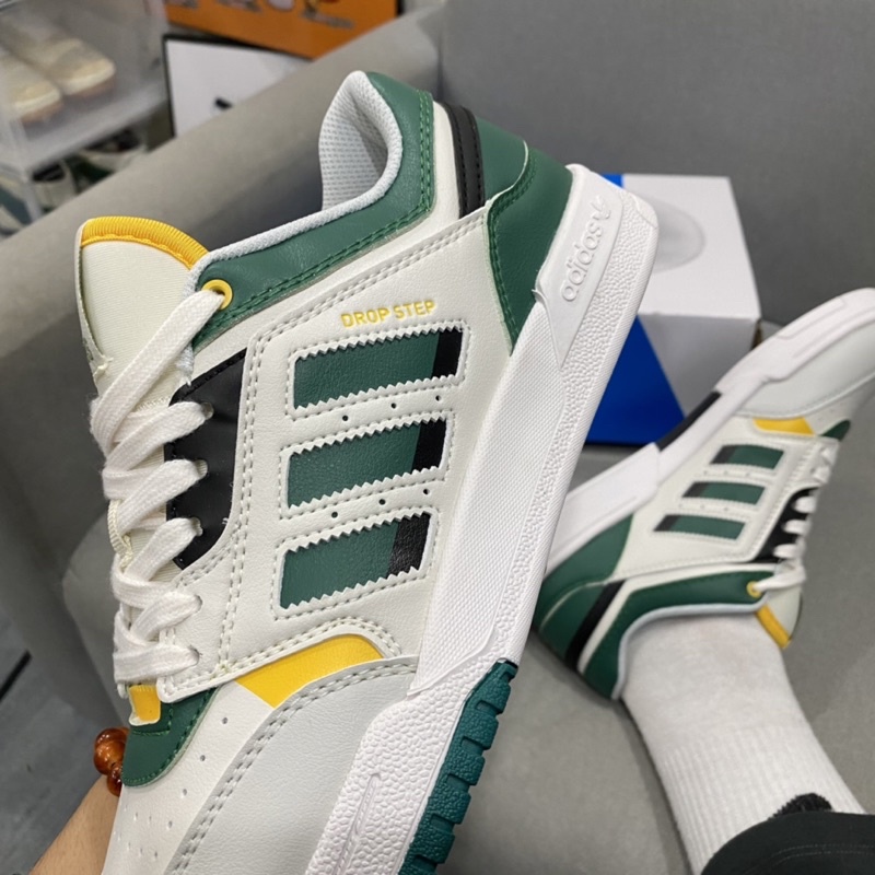 GIÀY ADI.DAS DROP STEP LOW GREEN LAI AU