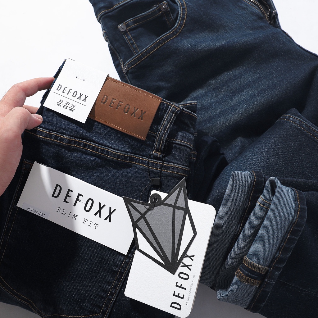 QUẦN BÒ - QUẦN JEAN - DEFOXX - WASH DARK BLUE - FORM SLIM FIT - CODE: 221251