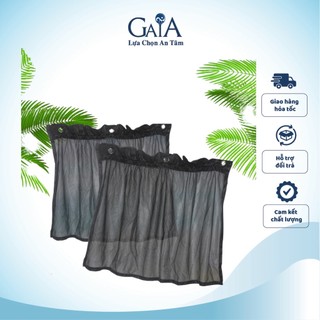 Rèm cửa che nắng xe hơi bằng lưới màu đen hít cửa kính