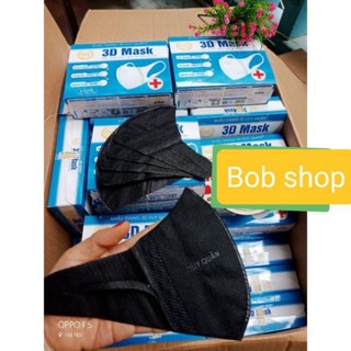 Hộp khẩu trang 3D mask màu đen Hộp 50 chiếc