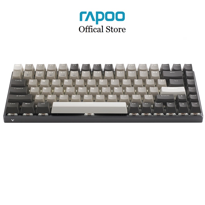 Bàn phím cơ gaming Rapoo V700-8A phong cách hoài cổ đa kết nối (Bluetooth 5.0/ 3.0, USB 2.4GHz và có dây), pin sạc
