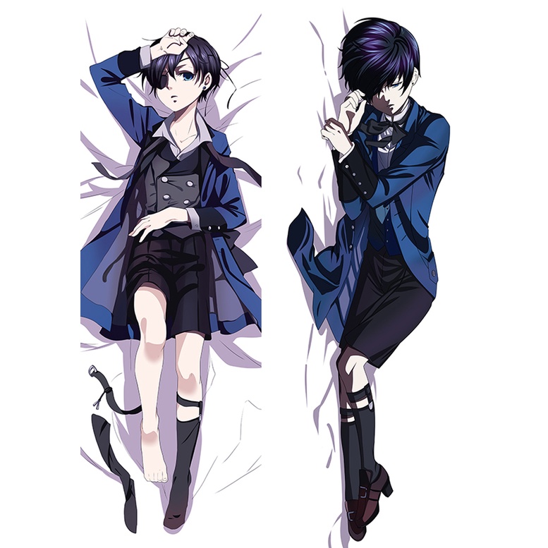Vỏ Gối Ôm Hai Mặt In Hình Anime Black Butler Ciel Phantomhive Dakim Sakura