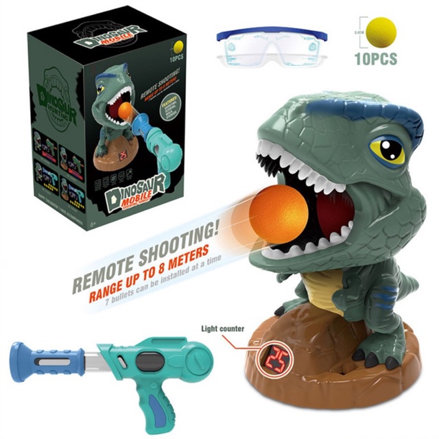 Bộ đồ chơi trẻ em bắn khủng long tính điểm toystore FUDAER set kèm kính mắt bảo hộ an toàn cho bé