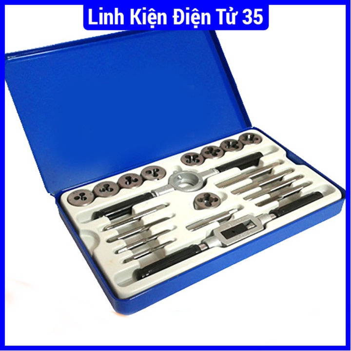 Bộ taro ren bằng tay trong ngoài 20 chi tiết tạo ren M3-M12 làm bằng thép hợp kim cao cấp