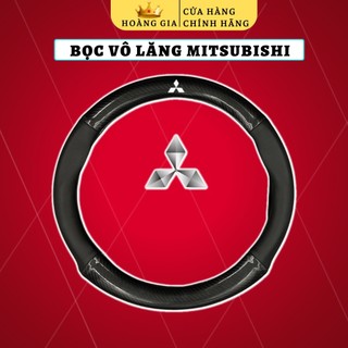 Bọc vô lăng Mitsubishi Xpander, Pajero, Attrage, Mirage, Triton, Outlander, Trùm vô lăng cacbon bảo vệ vô lăng