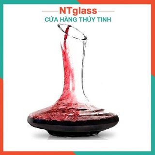 Decanter ,Bình thở rượu vang - Bình rót rượu vát miệng phong cách hiện đại