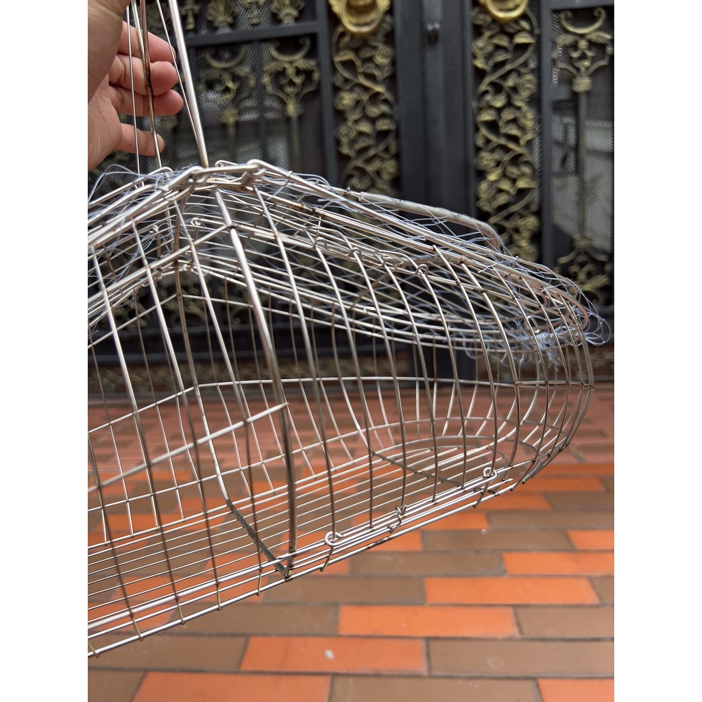 Lồng Bẫy Chào Mào Inox Kèm Phụ Kiện