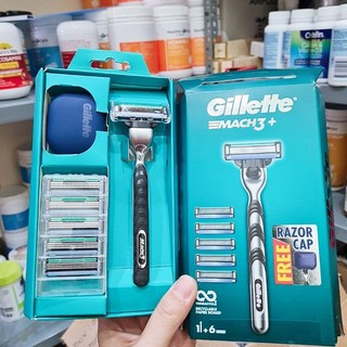 Bộ Dao cạo râu Gillette Mach3/ Fusshion5 Úc gồm 1 cán+ 2 lưỡi
