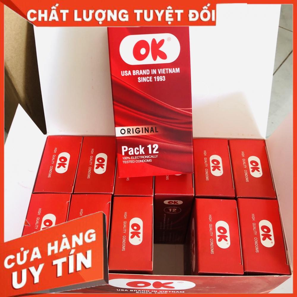 [Chính Hãng] Bao Cao Su OK Original ( Hộp 12 Cái)