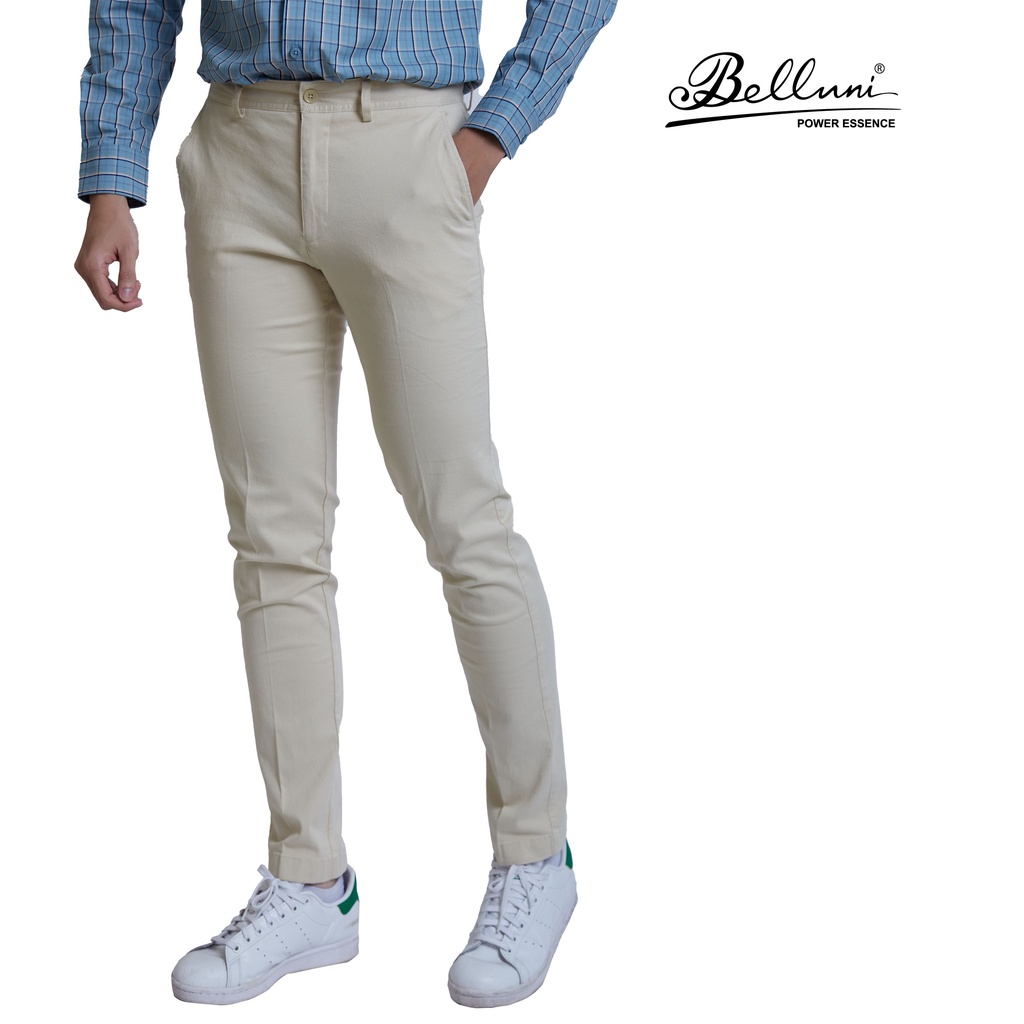 Quần khaki nam không ly BELLUNI sợi cotton - QK0.CMS.BE.24.W9
