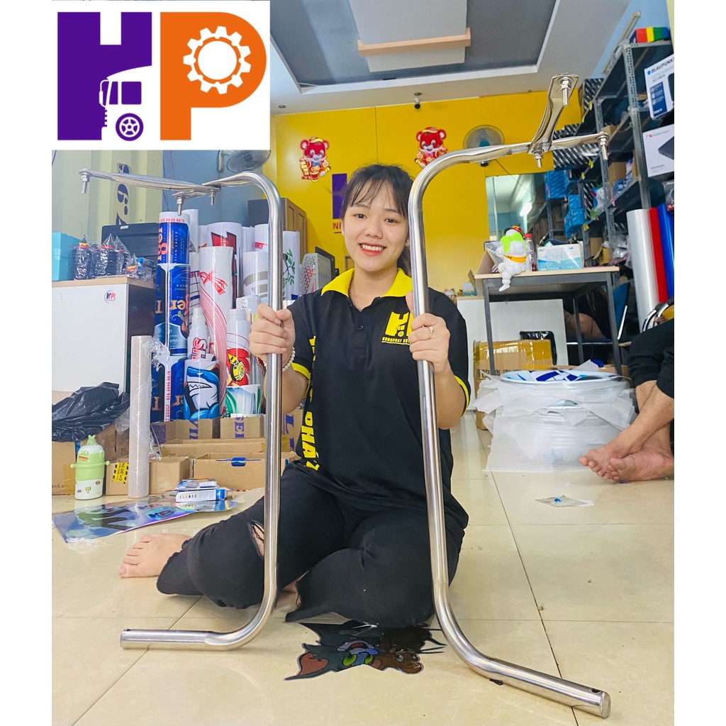 Gọng Gương Zin - Gọng Gương Inox - Gọng Gương Xe Tải Hino 500 - Hino Đầu Kéo