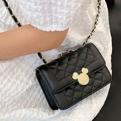 Túi đeo vai đeo chéo nữ dáng vuông trần chỉ da mềm phong cách hàn quốc PK 446