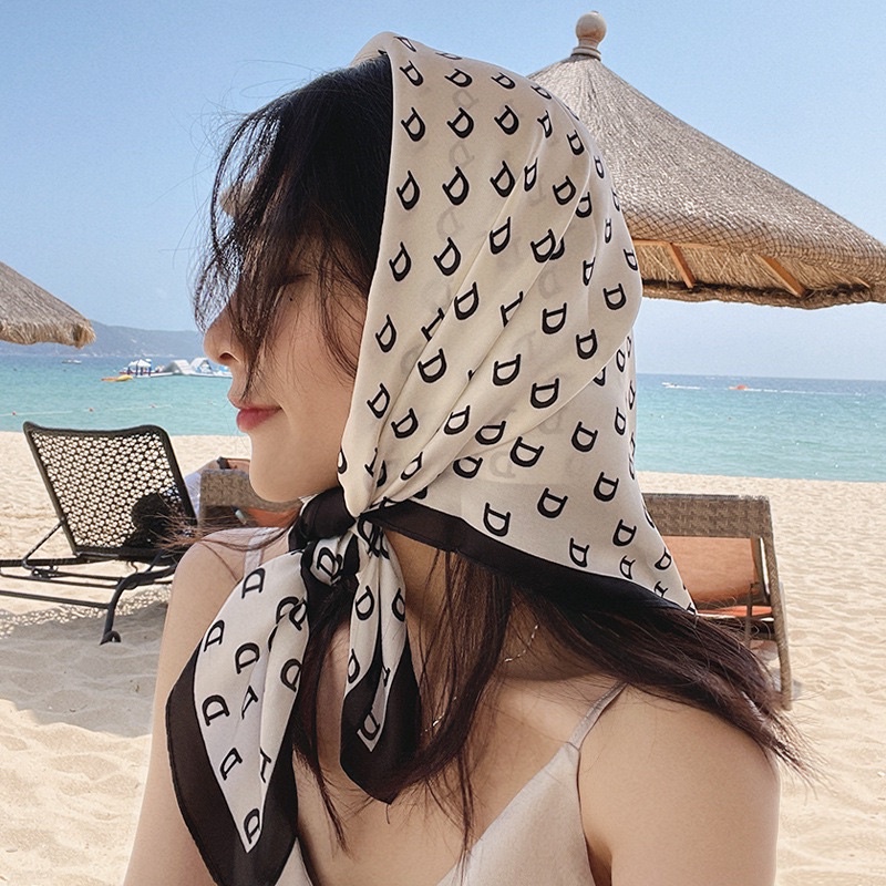 Khăn Quàng Cổ / Khăn Quàng Cổ / Băng Đô Bằng Lụa Mỏng Dáng Dài Thời Trang Xuân Thu Cho Nữ ruiyan HYJP2
