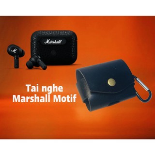 Bao da tai nghe marshall motif , handmade da thật, case marshall motif