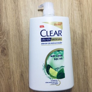 Dầu gội Clear mát lạnh bạc hà chai 1.4kg