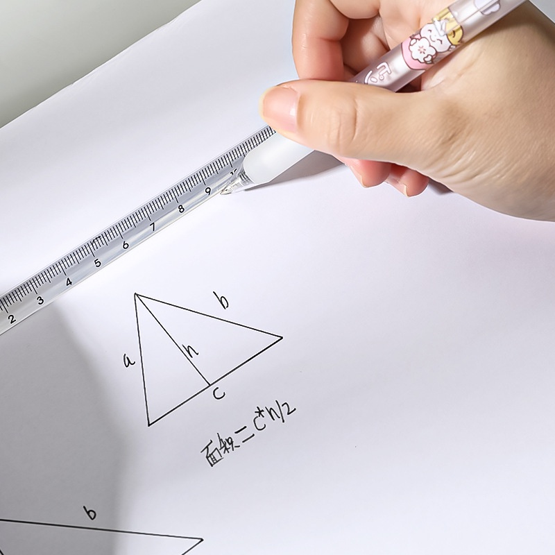 Thước kẻ tam giác trong suốt - 20 cm - 1 chiếc