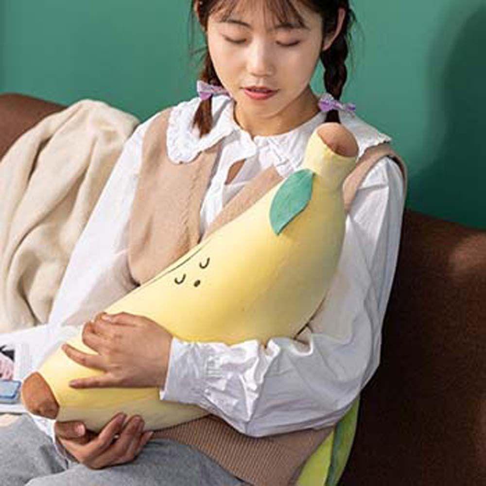 Gối Nhồi Bông Hình Trái Chuối Dễ Thương Trang Trí Nhà Cửa