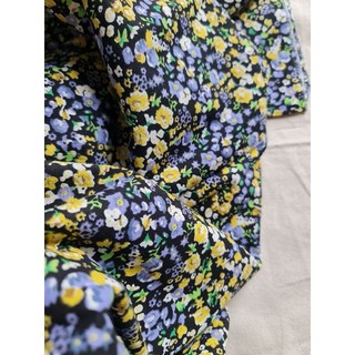 LINEN tưng Premium xanh cobalt-Gân hoa nhí