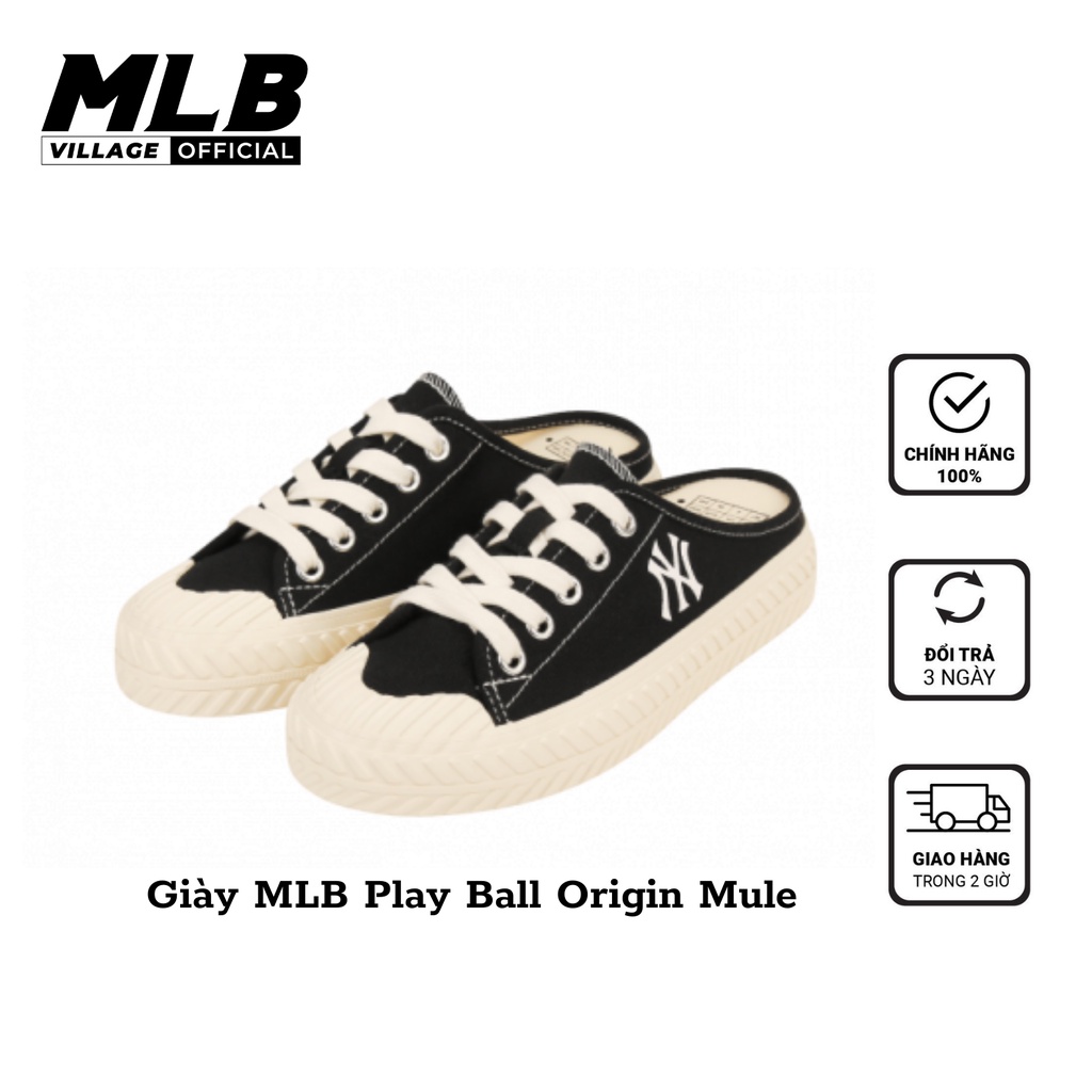 Giày MLB Mule playball Origin - Giày mule thời trang MLB chính hãng 32SHS1111