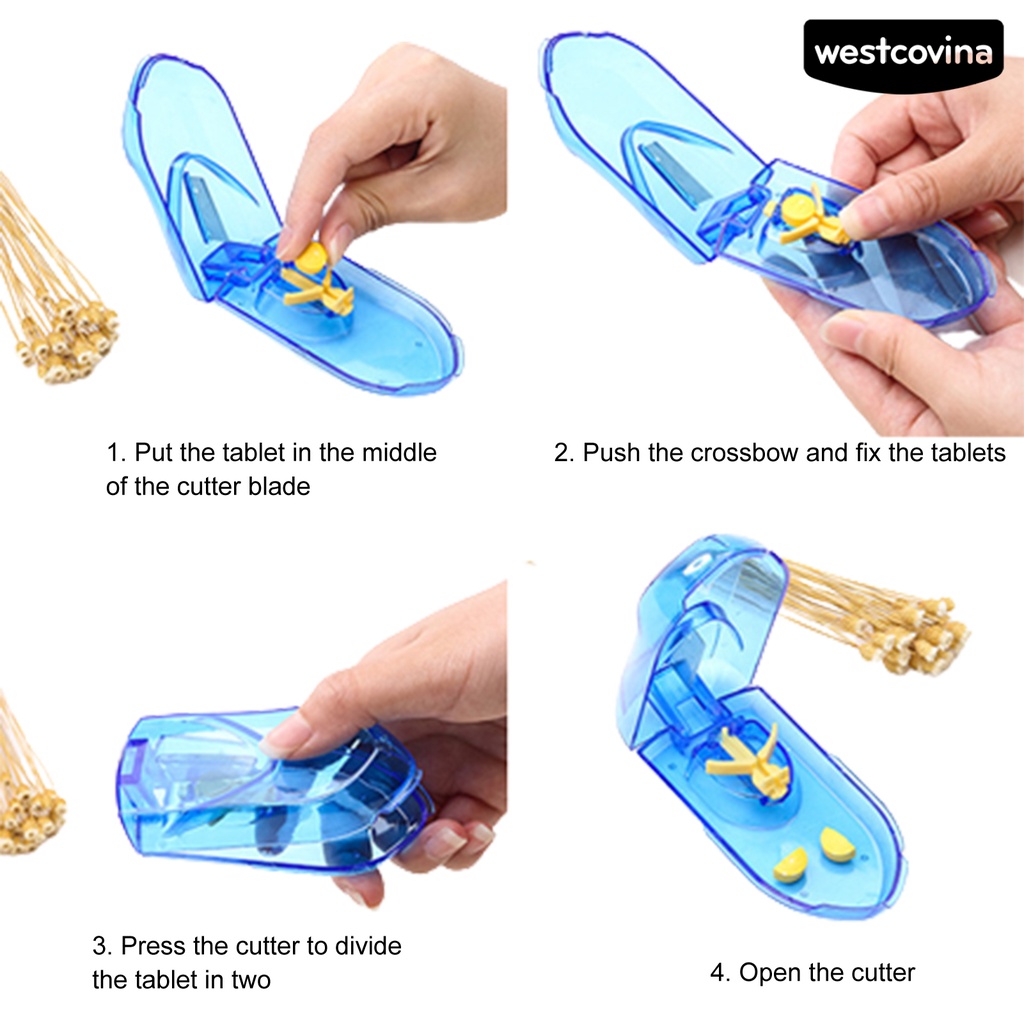 [WEST]⚘Hộp Đựng Thuốc Bằng Nhựa Vitamin Trong Suốt Có Thể Điều Chỉnh Tiện Dụng