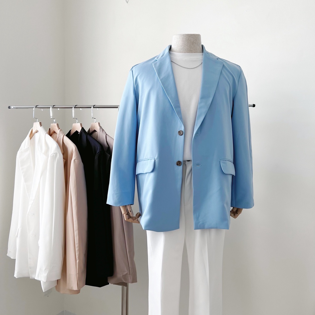 Áo khoác blazer nam form rộng, áo khoác nam phong cách Hàn Quốc thương hiệu MAZIFY