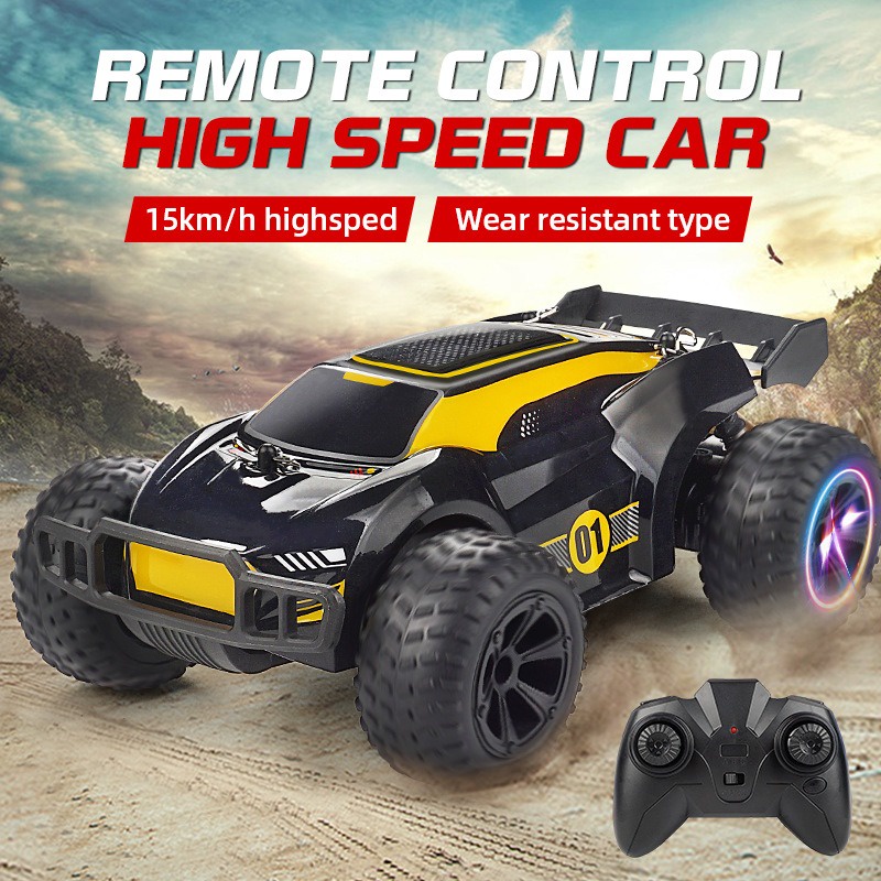 Xe điều khiển địa hình tốc độ cao 2.4G RC Car 2WD Drift Car Màu Vàng