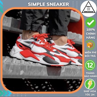 Giày Sneaker Puma RS-X3🔴Chính Hãng🔴 Giày Thể Thao Nam Nữ Puma RS-X3 Super Red [37288401]  Simple Sneaker