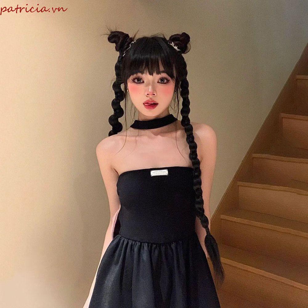 Bím Tóc Giả Kiểu Thắt Bím Bằng Cao Su Tổng Hợp Co Giãn Thời Trang Cho Nữ