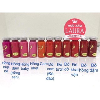 Mực phun xăm Hikato hữu cơ lên màu đậm đẹp