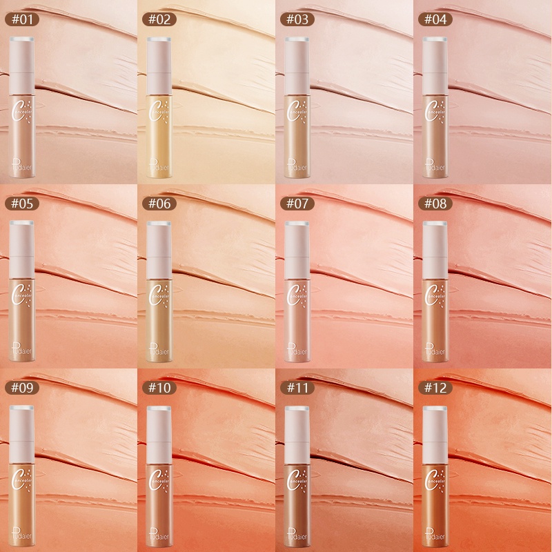 Kem che khuyết điểm dạng lỏng PUDAIER 12 màu tự nhiên tùy chọn cao cấp
