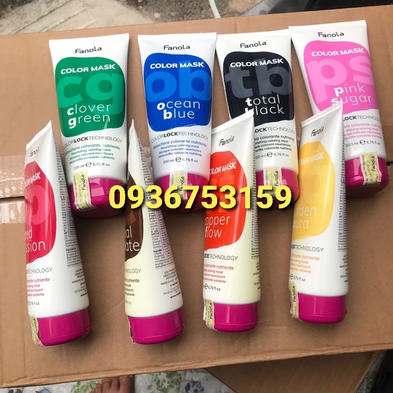 MẶT NẠ HẤP BỔ SUNG HẠT MÀU VÀ LÀM MỚI MÀU TÓC FANOLA COLOR LOCK MASK