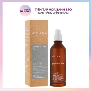 Nước Hoa Hồng Cân Bằng Phục Hồi Sáng Da Mary & May Vitamin B5 + Bifida Toner 120ml