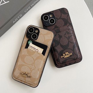 Ốp Điện Thoại Cứng Chống Sốc Dạng Ví Sang Trọng Có Ngăn Đựng Thẻ Và Giá Đỡ Cho IPhone 16 15 11 12 13 Pro Max IP 14 Pro Max 14Plus