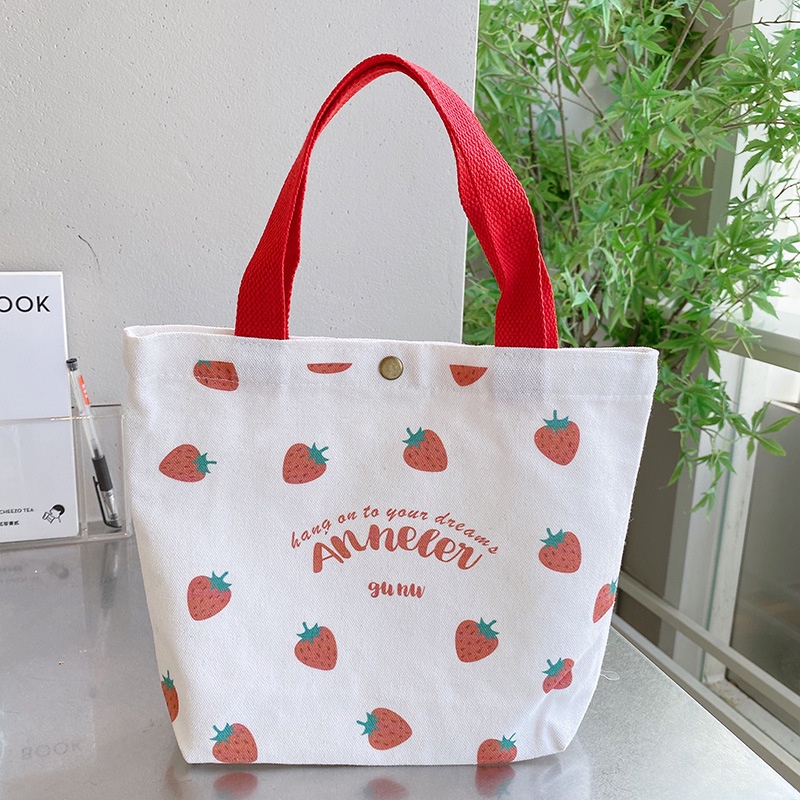 Túi Xách Canvas Họa Tiết Hoạt Hình Phong Cách Trung Hoa