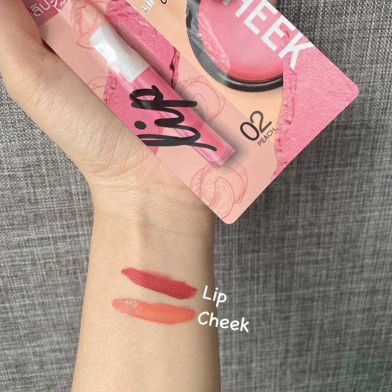Gói Son Kem Và Má Hồng Lip And Cheek Creamy Thái Lan