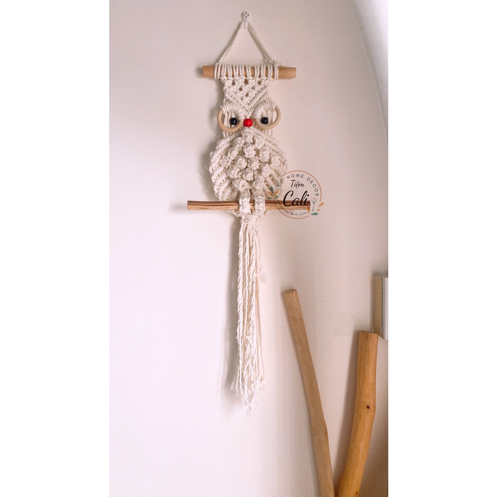 Cú thông thái treo tường decor homestay