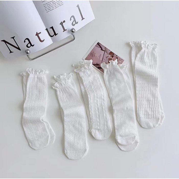 Vớ Ren Cổ Cao Phổ Biến Phong Cách Hàn Quốc ruiyan MM