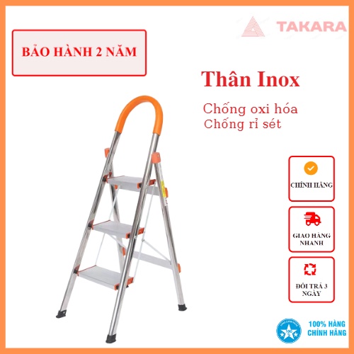 Thang Ghế 3 Bâc (BẢO HÀNH 2 NĂM) Chính hãng Nhật Bản- Chiều dài 97cm