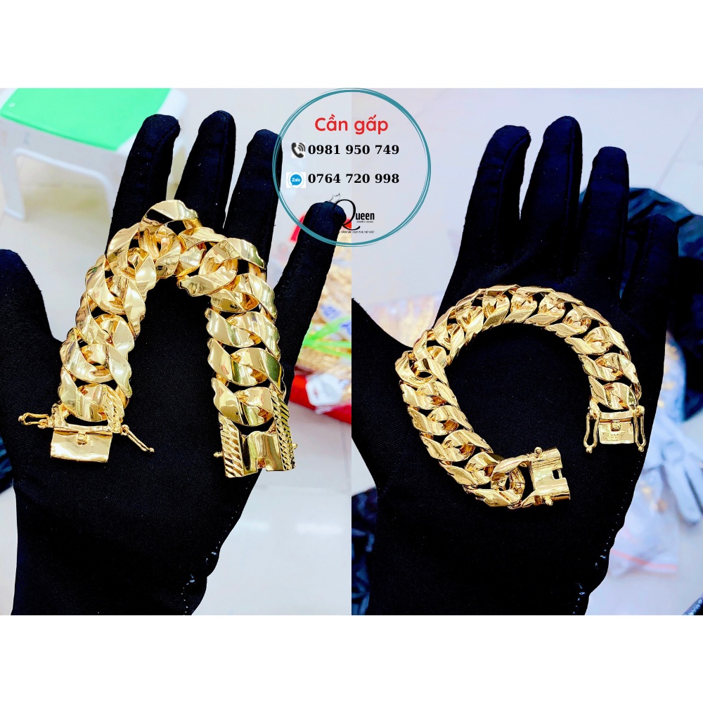 Lắc Tay Nam Bản To Khóa Lưỡi Gà Lên Tay Sang Trọng Lịch Lãm-HL251216
