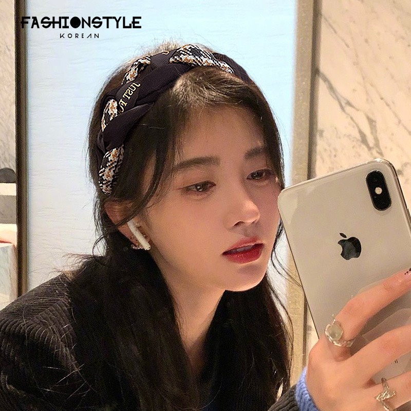 Băng đô cài tóc bản to IDOL siêu sang Phụ kiện cài tóc nữ