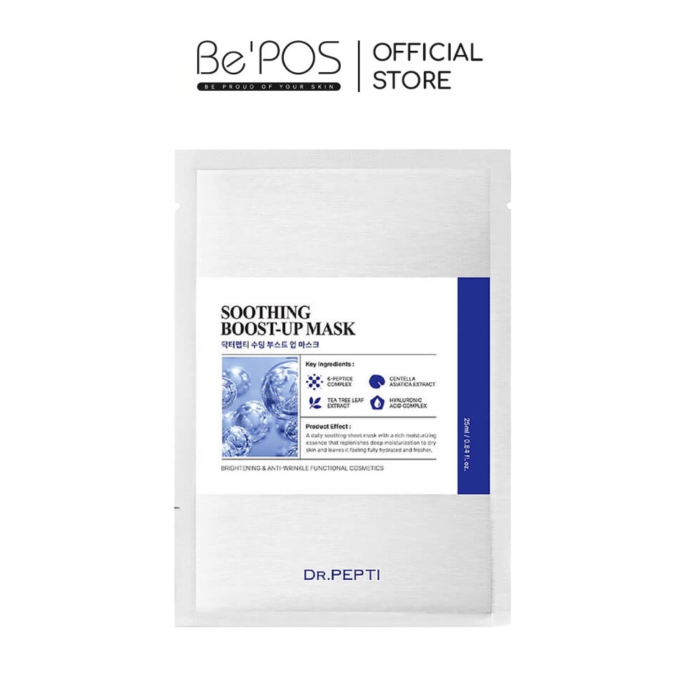 Mặt Nạ Dr.Pepti Soothing Boost-up Mask Dưỡng Da Cấp Ẩm, Dưỡng Trắng Da Chống Lão Hóa 25ml MN31